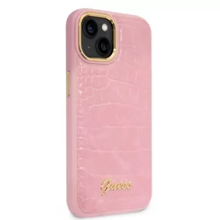 Guess GUHCP14MHGCRHP iPhone 14 Plus 6,7" różowy/pink hardcase Croco Collection - Etui i futerały do telefonów Guess GUHCP14MHGCRHP iPhone 14 Plus 6,7" różowy/pink hardcase Croco Collection - Etui i futerały do telefonów - miniaturka - grafika 4