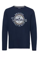 Koszulki męskie - Blend t-shirt męski l/s, 194024/Dress Blues, S - miniaturka - grafika 1