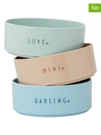 Sztućce dla dzieci - Design Letters Miski (3 szt.) "Mini Favourite" ze wzorem - miniaturka - grafika 1