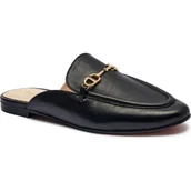 Klapki i japonki damskie - TWINSET Skórzane mule - miniaturka - grafika 1