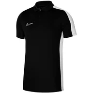 Koszulki męskie - Koszulka męska Nike DF Academy 23 SS Polo czarna DR1346 010 L - miniaturka - grafika 1
