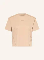 Koszulki sportowe damskie - Salomon T-Shirt Trackline weiss - SALOMON - miniaturka - grafika 1