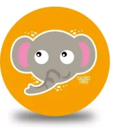 Piłki dla dzieci - Piłka PVC Sportox Kids 230mm - Słonik Artyk - miniaturka - grafika 1