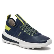 Buty dla chłopców - Sneakersy Geox J Activart Boy J45LTB 0159J CF43S D Navy/Lime Green - miniaturka - grafika 1