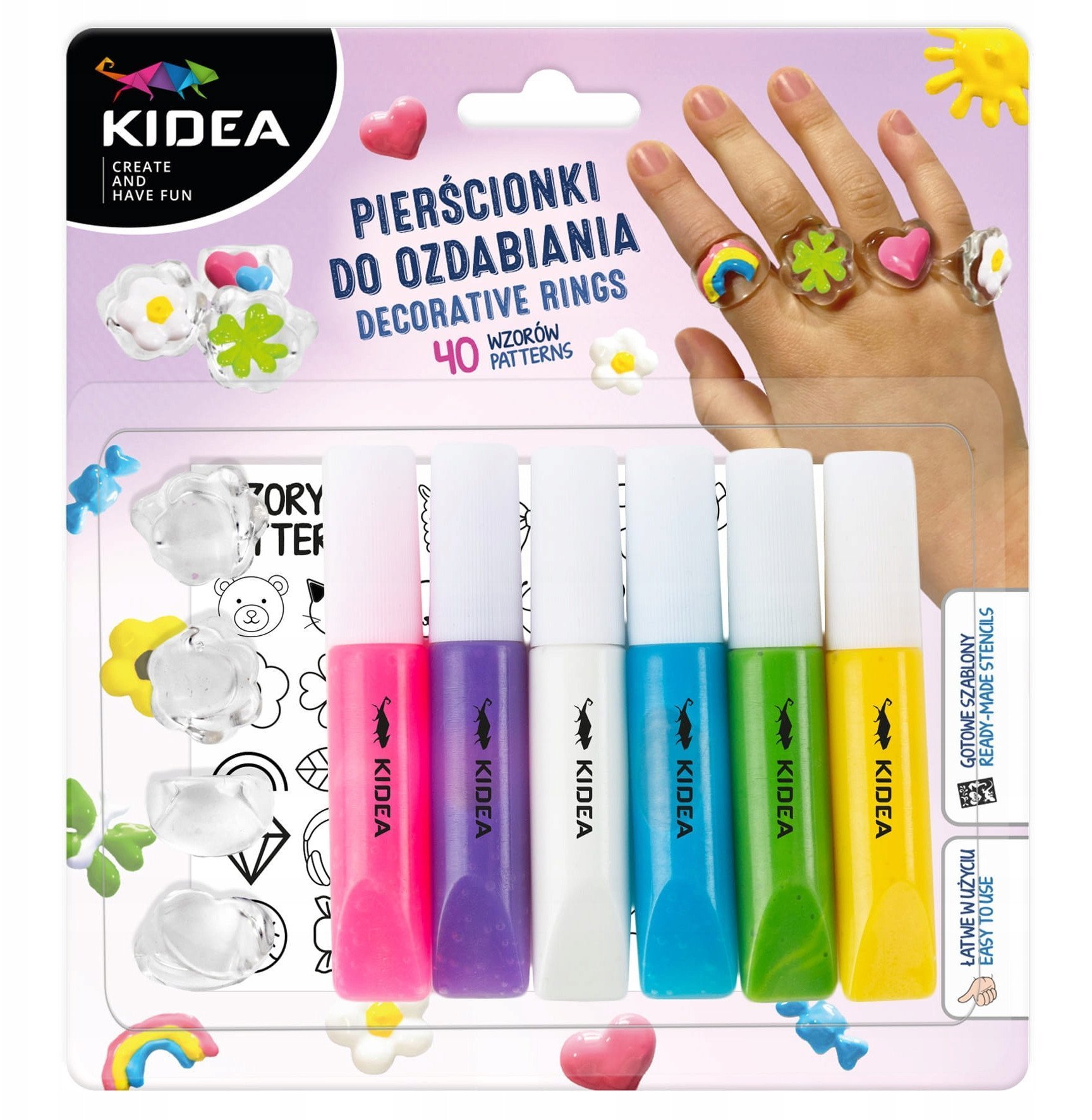 Pierścionki do ozdabiania KIDEA