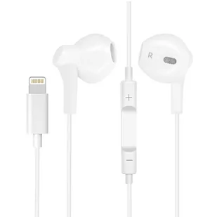 Avizar  Lightning Połączenie Micro Bluetooth Białe - Słuchawki - miniaturka - grafika 1