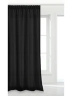Zasłony - Zasłona 140 x 175 Dekoracyjna Taśma Viva Czarny - miniaturka - grafika 1