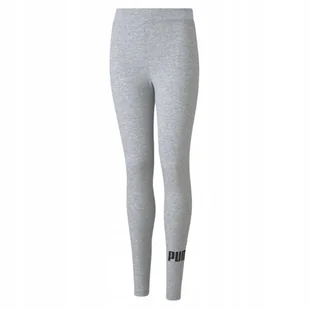Legginsy dla dzieci Puma ESS Logo Leggings jasnoszare 587035 04 116cm - Legginsy - miniaturka - grafika 1