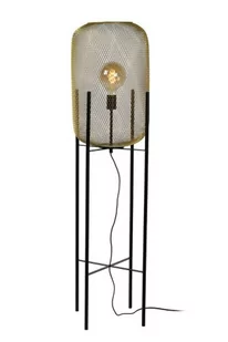 Lucide MESH Matowe złoto śr. 35cm. E27 Lampa podłogowa stojąca 45785/01/02 - Lampy stojące - miniaturka - grafika 1