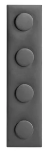 Panel ścienny tapicerowany Velvet Lego 12,5x50x4 cm ciemnoszary - Meble modułowe i akcesoria Panel ścienny tapicerowany Velvet Lego 12,5x50x4 cm ciemnoszary - Meble modułowe i akcesoria - miniaturka - grafika 1
