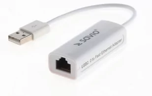 Savio Adapter cl-24 (USB M - RJ45 F; 0,10m; kolor biały) cl-24 - Adaptery i przejściówki - miniaturka - grafika 1