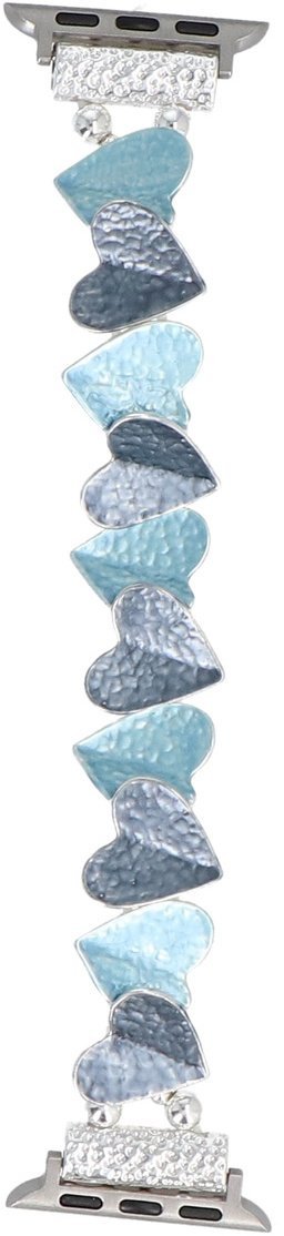 GlacierX bransoleta do smartwatcha Gleam Heartbeat Stretch Bracelet Denim Blue do Apple Watch 38/40/41mm Niebieska