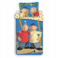 Pościel dla dzieci - Pościel Pat i Mat Blue 140x200 Bawełna Majsterkowicze - miniaturka - grafika 1