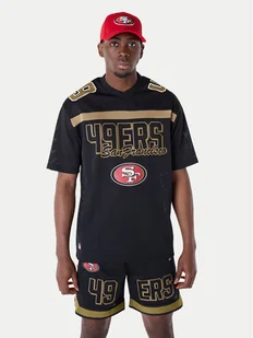 New Era T-Shirt Saf49E Mesh Graphic Jersey 60596390 Czarny Regular Fit - Koszulki męskie - miniaturka - grafika 1