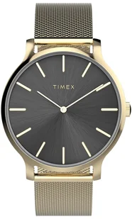 Zegarek Zegarek Timex TW2W19700 Transcend 38mm Stainless Steel Mesh - - Zegarki damskie - miniaturka - grafika 1