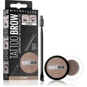 Akcesoria i kosmetyki do stylizacji brwi - Maybelline Eye Gel Eye Aid Tattoo Brow Pomade) 4 g cień 001 Taupe) - miniaturka - grafika 1