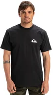 Koszulki męskie - t-shirt QUIKSILVER EV MINI LOGO 2 KVJ0/BLACK - miniaturka - grafika 1