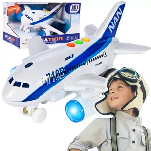 Samolot Interaktywny Pasażerski Dźwięk I Światło - Samoloty i helikoptery - miniaturka - grafika 1