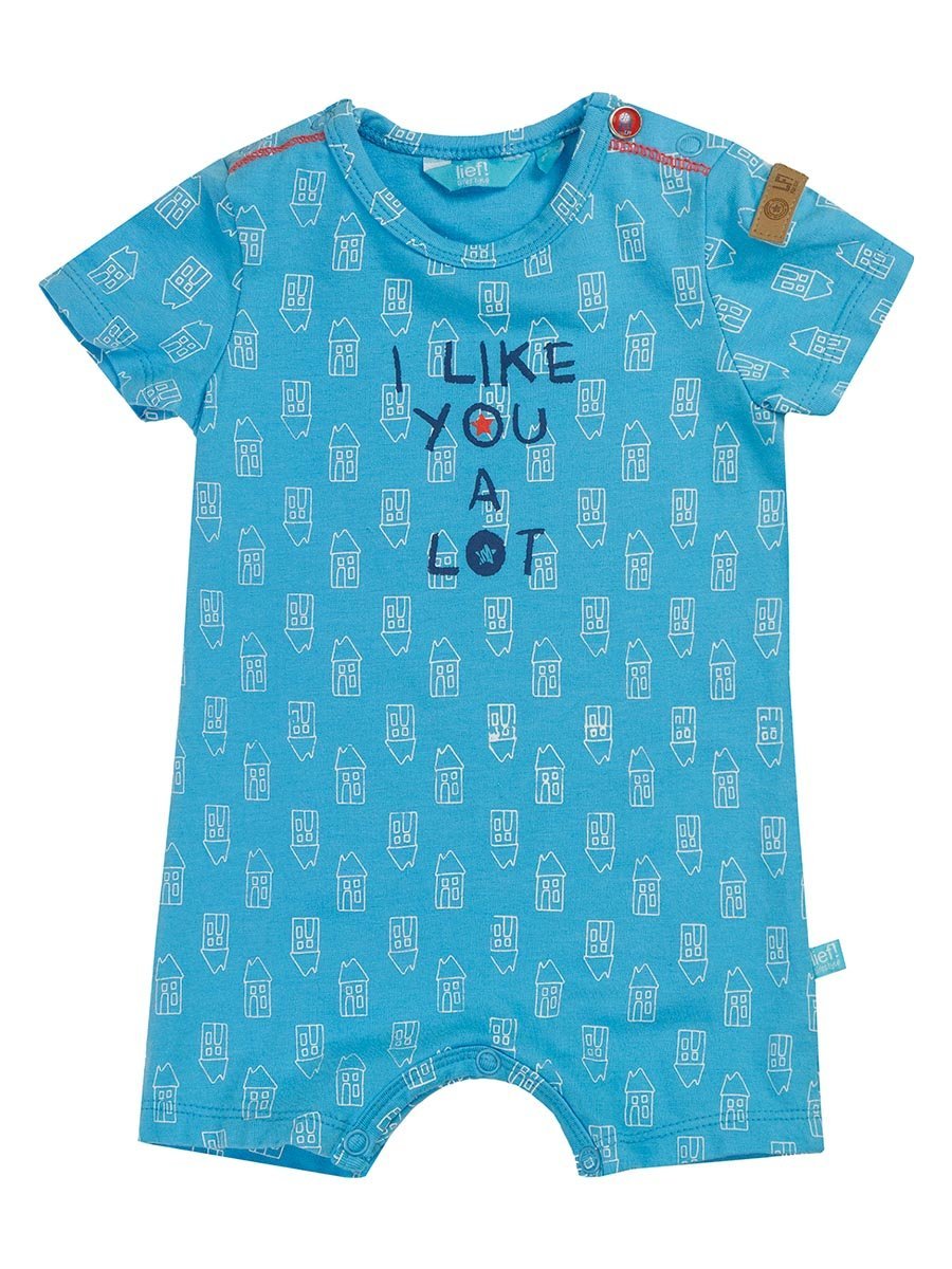 Niemowlęcy chłopięcy rampers bawełniany niebieski Lief r.62