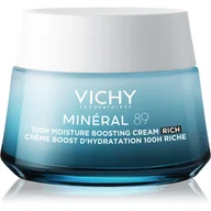 Kremy do twarzy - Vichy Mineral 89 Krem nawilżająco-odbudowujący 72H bogaty 50ml - miniaturka - grafika 1