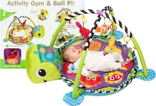 Lean Sport Mata Edukacyjna Dla Maluszka Żółw 3w1 + Piłki - Maty edukacyjne - miniaturka - grafika 1