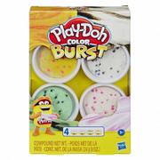 Pozostałe akcesoria dla plastyków - Hasbro Masa plastyczna PlayDoh Color Burst Ice Cream Pack - miniaturka - grafika 1