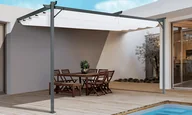Kratki i pergole - Pergola tarasowa przyścienna SPRINT WALL 4x2,7 Anthracite/White- HARDMAISTER - miniaturka - grafika 1