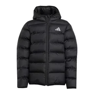 Kurtki i płaszcze dla chłopców - adidas Uniseks - dzieci SYNTHETIC DOWN JACKET, Black/Black/White, 15-16 Years - miniaturka - grafika 1