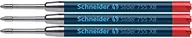 Wkłady do długopisów - Schneider Slider 755 wkład do długopisu (technologia ViscoGlide, XB = bardzo szeroki) 3 szt. w blistrze, czerwony - miniaturka - grafika 1