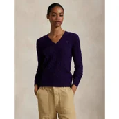 Swetry damskie - POLO RALPH LAUREN Wełniany sweter KIMBERLY | Slim Fit | z dodatkiem kaszmiru - miniaturka - grafika 1