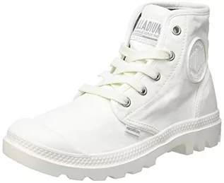 Botki damskie - Palladium Damskie buty US Pampa Hi F botki 92352 beżowe, Star White, 40 EU - grafika 1