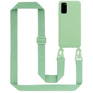 Łańcuszek Etui Do Samsung Galaxy S20 Pokrowiec w LIQUID JASNO ZIELONY Silicone TPU Obudowa Ochronny Cadorabo - Etui i futerały do telefonów - miniaturka - grafika 1