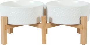ZOLUX Miska ceramiczna KERAMO DUO kol. biały 2 x 700 ml - Miski dla psów - miniaturka - grafika 1