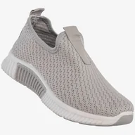 Sneakersy damskie - Sneakersy Damskie Wsuwane Buty Sportowe Szare Funui QH515-26 Szary 40 - miniaturka - grafika 1