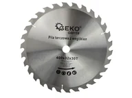 Tarcze do pił - Geko G00159 piła tarczowa do cięcia drewna 400x32 mm 30 zębów - miniaturka - grafika 1