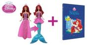 Lalki dla dziewczynek - Księżniczki Disneya, lalka Arielka z książką, zestaw - miniaturka - grafika 1