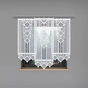 Markizeta KLAUDIA Panel żakardowy konfekcjonowany, 160x60cm, kolor biały 001 001331/000/001/160060/1 001331/000/001/160060/1 - Firany - miniaturka - grafika 1