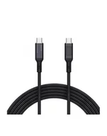 Kable USB - aukey CB-MCC102 nylonowy kabel USB C - USB C LED 1.8m 5A 100W PD 20V - miniaturka - grafika 1