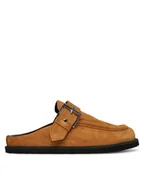 Klapki i japonki damskie - HUGO Klapki Artentia Sabot 50542022 Beżowy - miniaturka - grafika 1