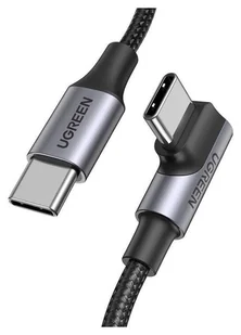 Ugreen USB-C do USB-C, kątowy US334 5A, PD 100W, 1m czarny - Kable USB - miniaturka - grafika 1
