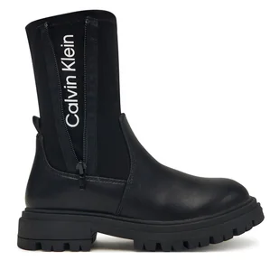 Botki Calvin Klein Chelsea Boot V3A5-83123-1464 D Czarny - Buty dla dziewczynek - miniaturka - grafika 1