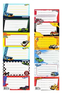 Naklejki na zeszyt Hot Wheels v2 Starpak - Szkolne artykuły papiernicze - miniaturka - grafika 1
