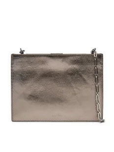 Calvin Klein Torebka Ck Night Square Crossbody_Shiny K60K612793 Srebrny - Torebki damskie - miniaturka - grafika 1