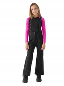 Spodnie narciarskie - Dzieci��ce spodnie narciarskie 4F FTRF661 CZARNE 20S 140cm - miniaturka - grafika 1