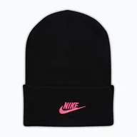 Czapki damskie - Czapka zimowa Nike Peak Futura Beanie black/pinksicle WYSYŁKA W 24H 30 DNI NA ZWROT - miniaturka - grafika 1