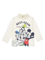 Kaftaniki dla niemowląt - Disney Mickey Mouse Koszulka "Mickey" w kolorze białym - miniaturka - grafika 1
