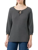 Bluzki damskie - MUSTANG Kobiety Styl Elisa Tunic Bluzka Ebony 4086 - miniaturka - grafika 1