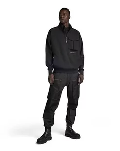 G-STAR RAW Męska bluza Anorak Loose Sw, Czarny (Dk Black D23893-d425-6484), L - Bluzy męskie - miniaturka - grafika 1