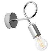 Lampy ścienne - Ścienna lampa Supeł SL.1439 Sollux skręcona do sypialni chrom - miniaturka - grafika 1