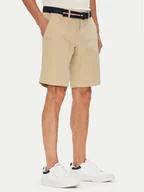 Spodenki męskie - Tommy Hilfiger Szorty materiałowe Brooklyn MW0MW39706 Beżowy Regular Fit - miniaturka - grafika 1